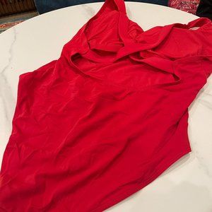 Andie Swim - The Tulum One-Piece in Cherry Red (Size XXL)